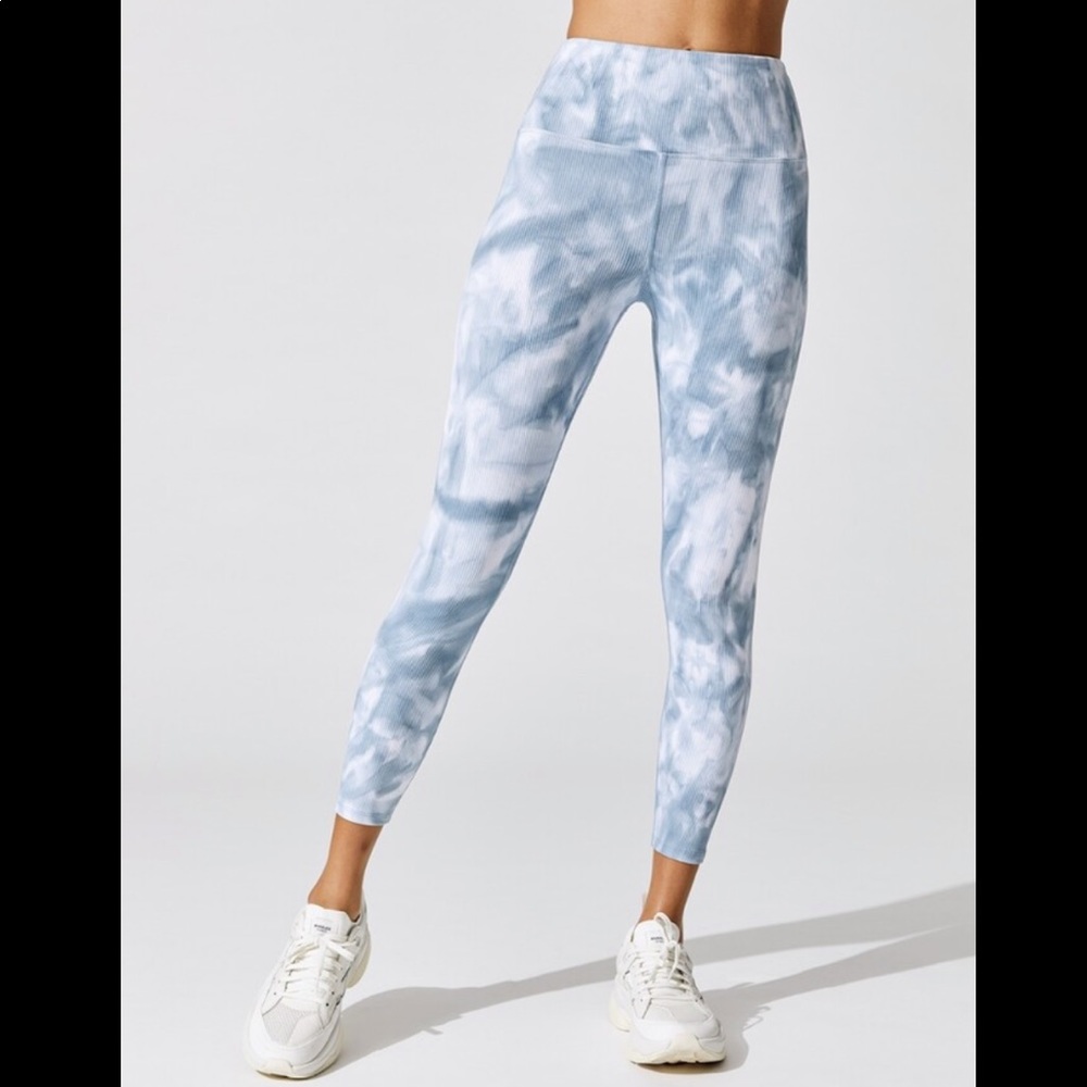 NWT Carbon38 Tie Dye Ribbed 7/8 Legging Medium